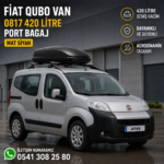 FİAT QUBO VAN 0817 420 Litre Port Bagaj Parlak Siyah